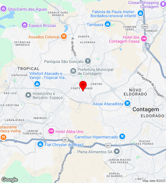 Mapa da localização