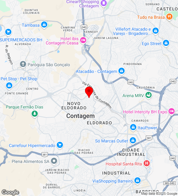 Mapa da localização