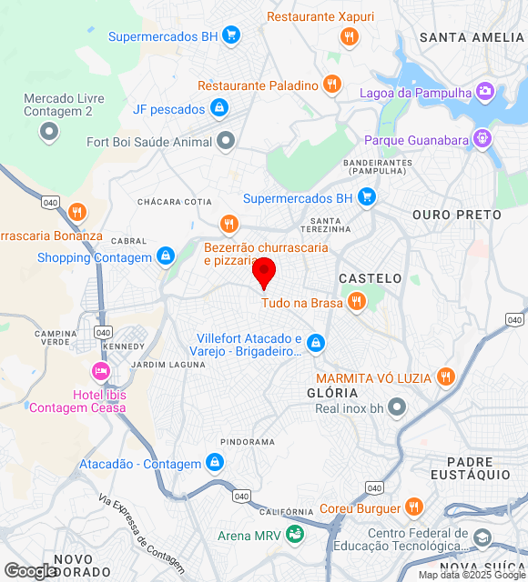 Mapa da localização