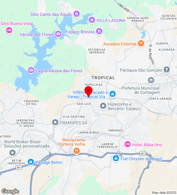 Mapa da localização