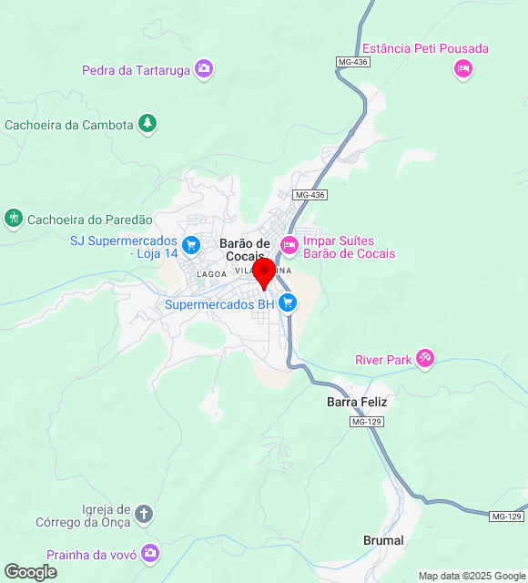 Mapa da localização