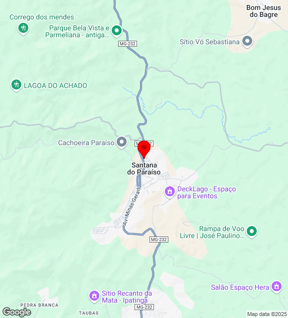 Mapa da localização