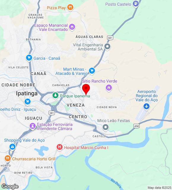Mapa da localização