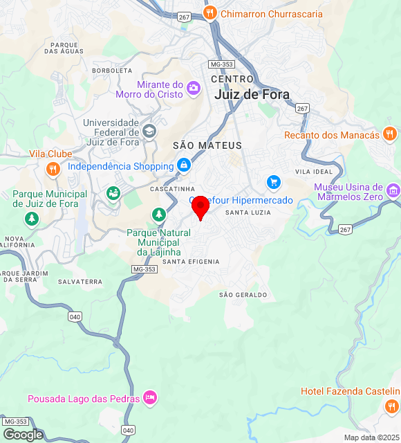 Mapa da localização