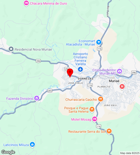 Mapa da localização