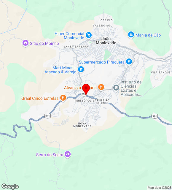 Mapa da localização