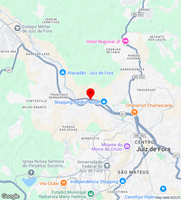 Mapa da localização