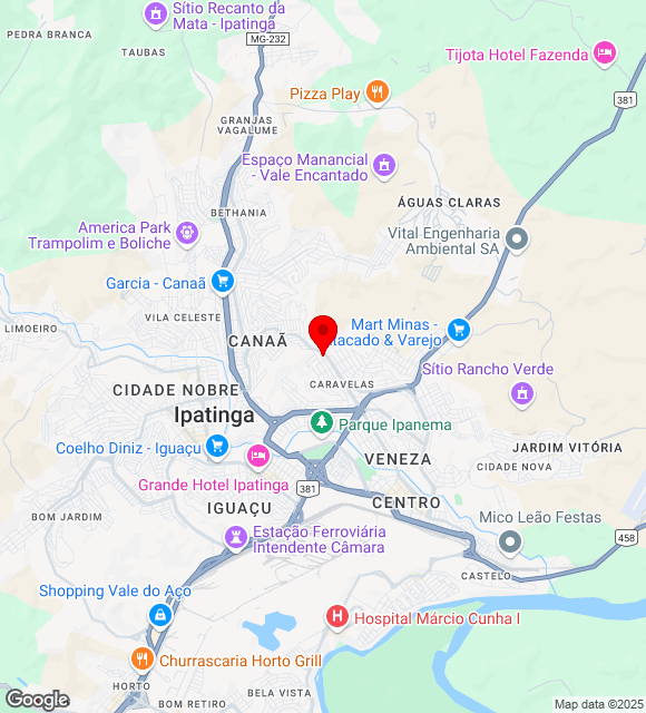Mapa da localização