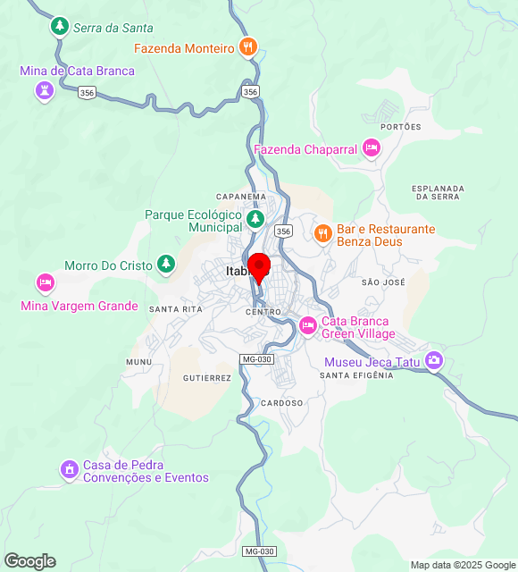 Mapa da localização