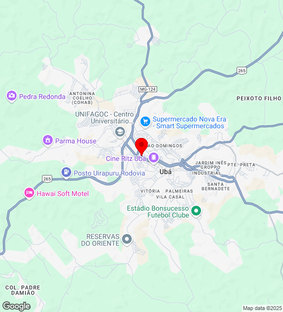 Mapa da localização