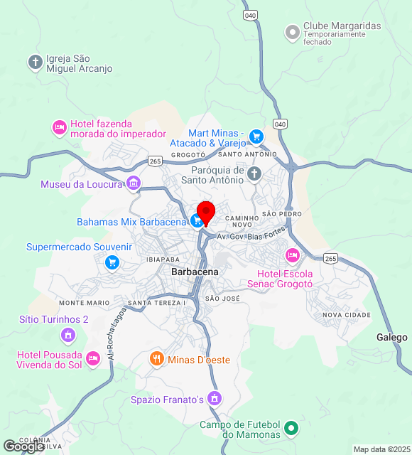 Mapa da localização