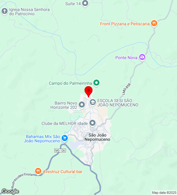 Mapa da localização