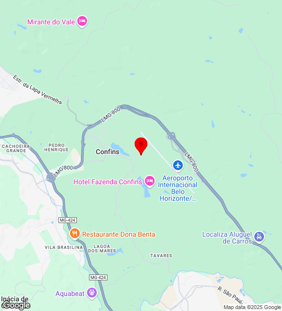 Mapa da localização