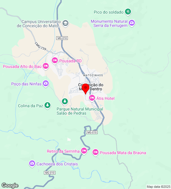 Mapa da localização