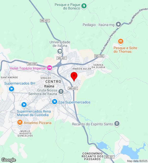 Mapa da localização