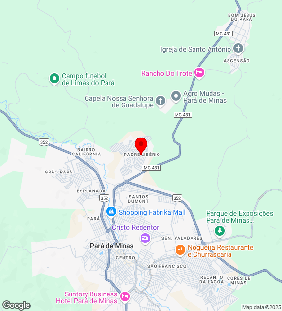 Mapa da localização
