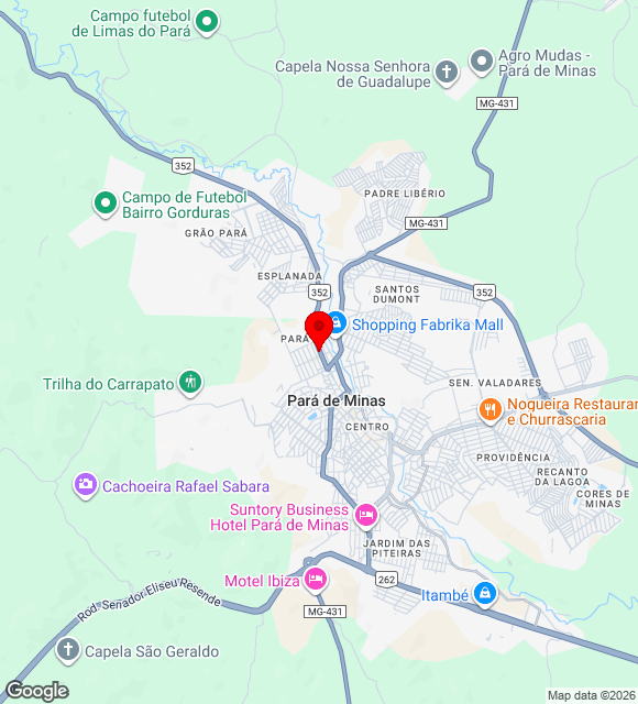 Mapa da localização