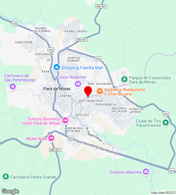 Mapa da localização