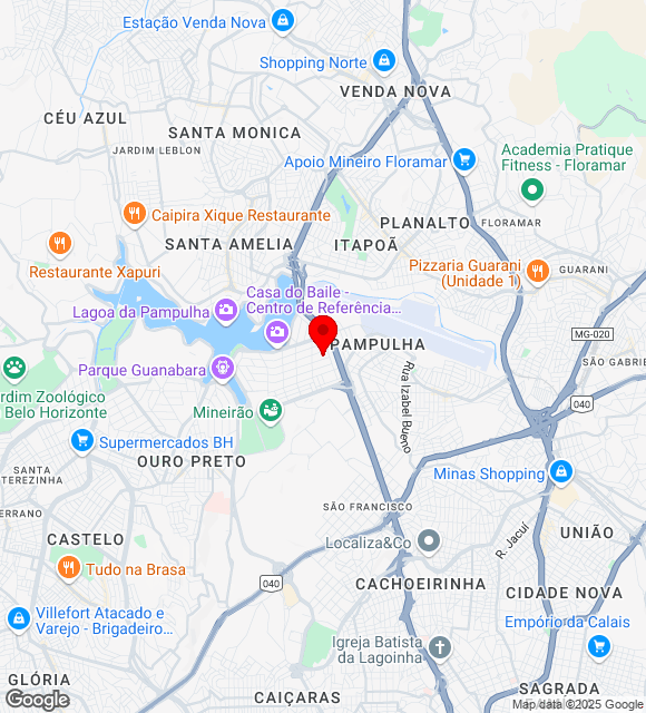 Mapa da localização