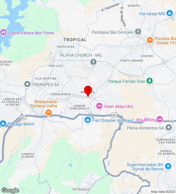 Mapa da localização