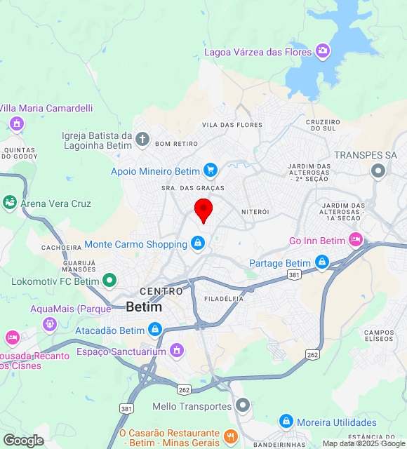 Mapa da localização
