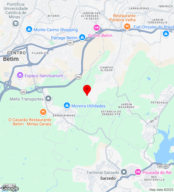 Mapa da localização