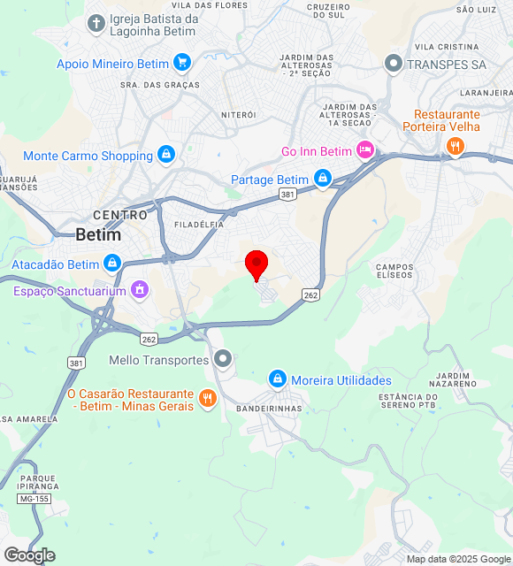 Mapa da localização