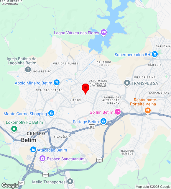 Mapa da localização