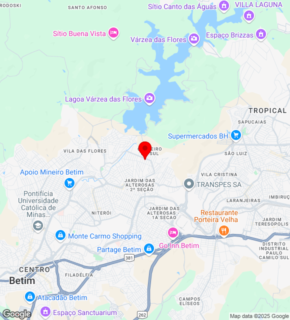 Mapa da localização