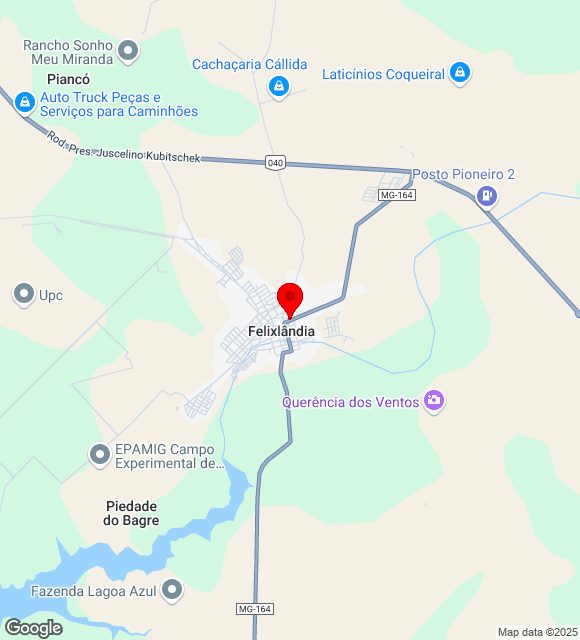 Mapa da localização