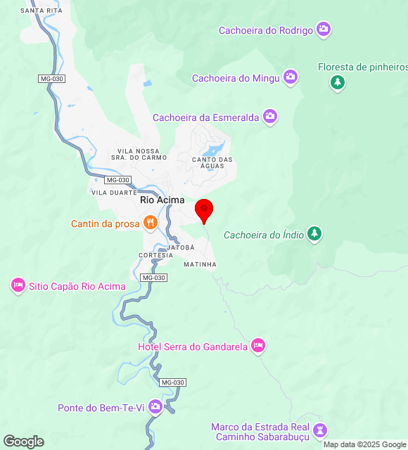 Mapa da localização
