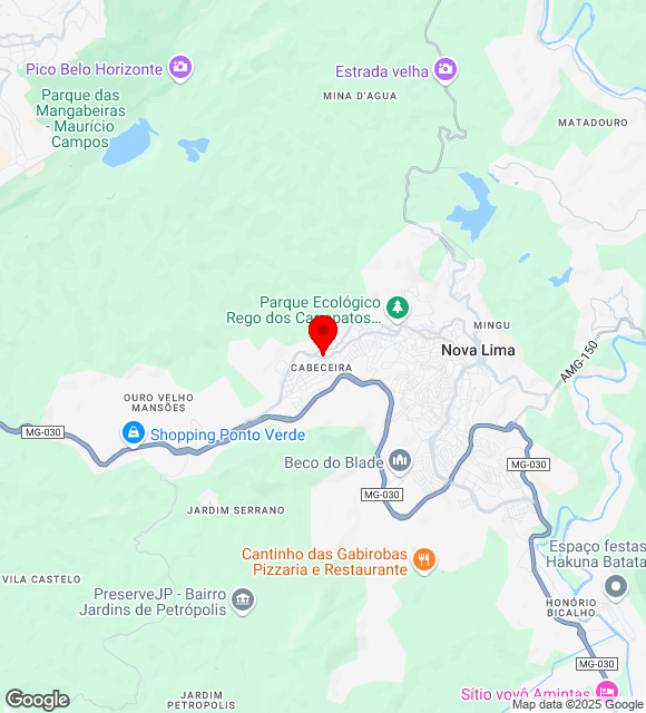 Mapa da localização