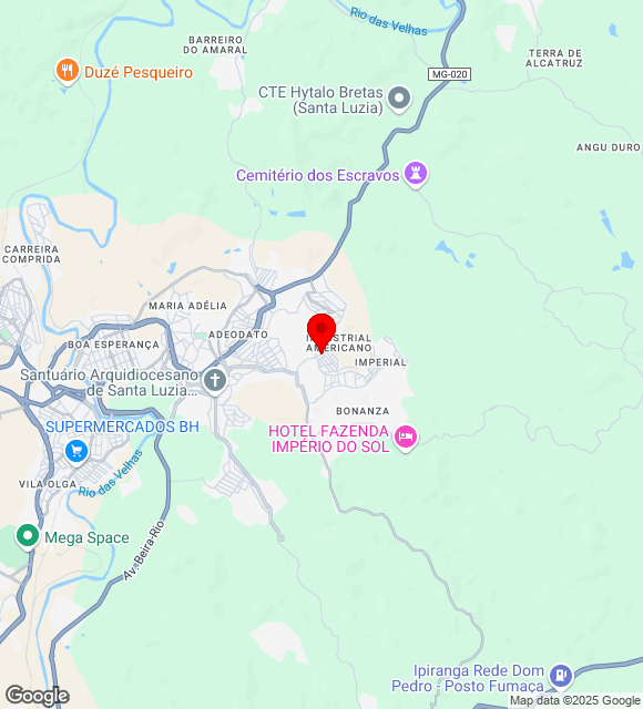 Mapa da localização