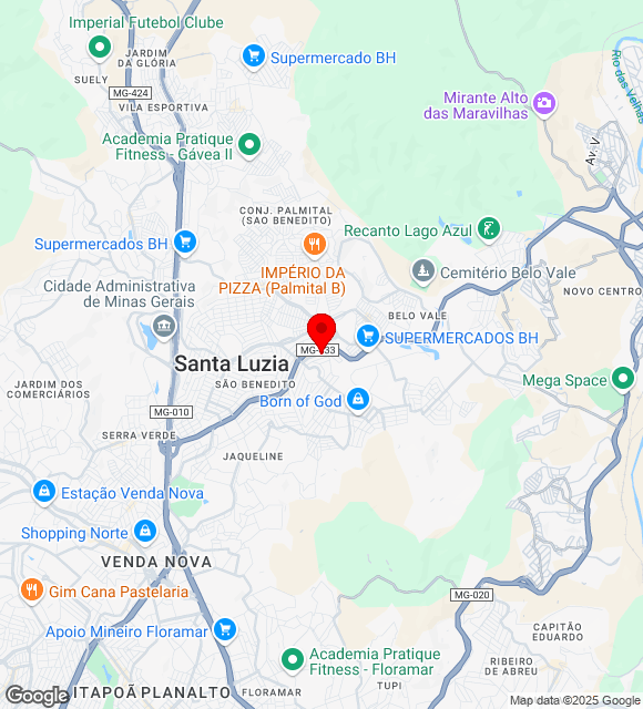 Mapa da localização