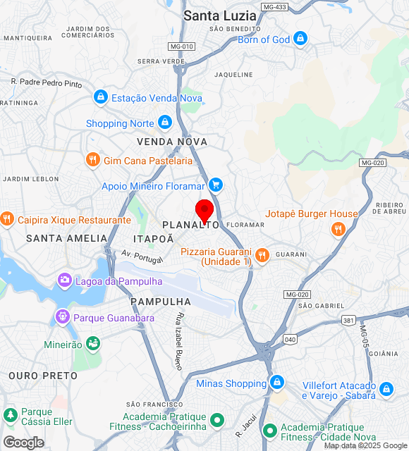 Mapa da localização
