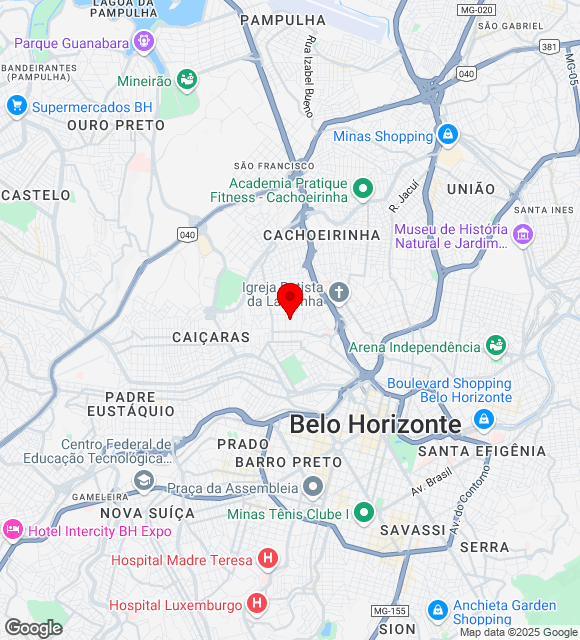Mapa da localização