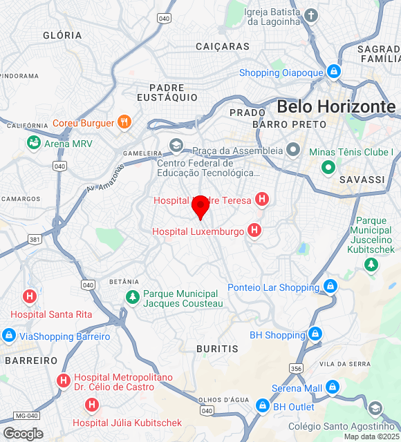 Mapa da localização