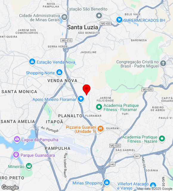 Mapa da localização