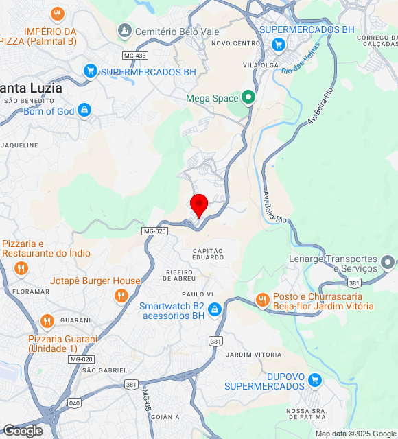 Mapa da localização