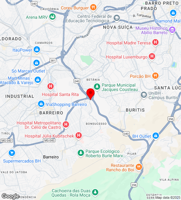 Mapa da localização