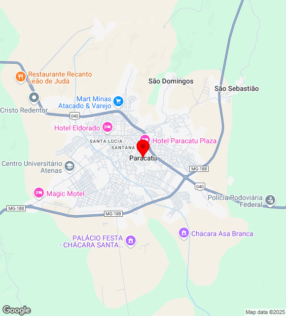 Mapa da localização
