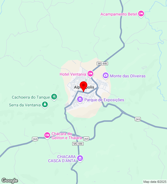 Mapa da localização