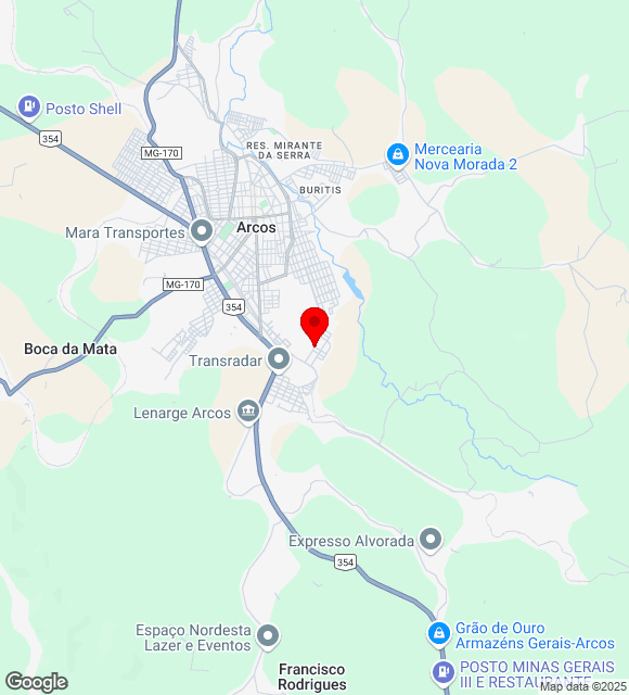 Mapa da localização