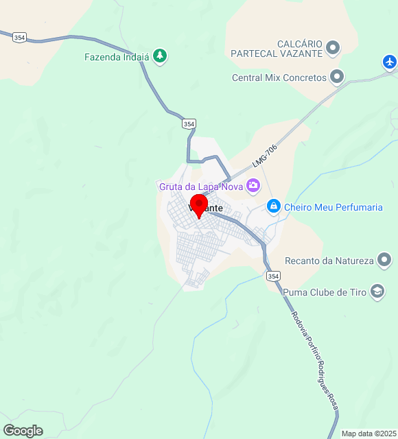 Mapa da localização