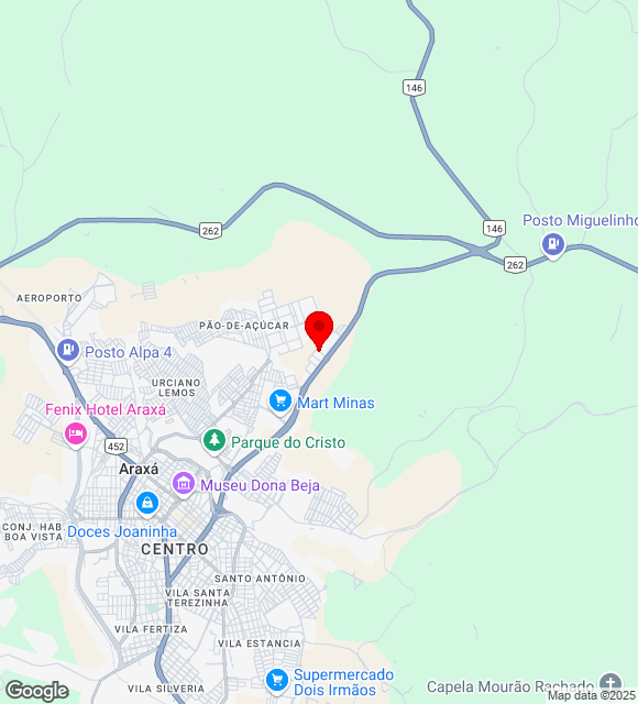 Mapa da localização