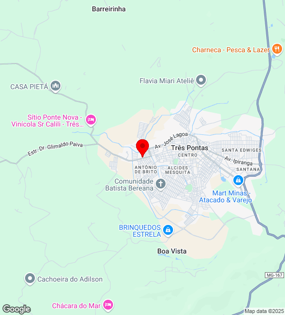 Mapa da localização