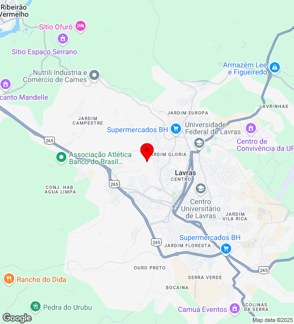 Mapa da localização