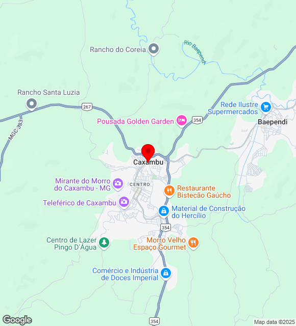 Mapa da localização