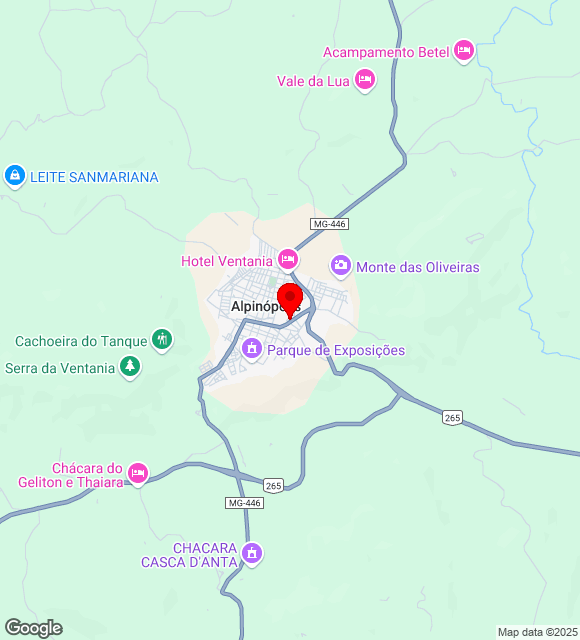 Mapa da localização