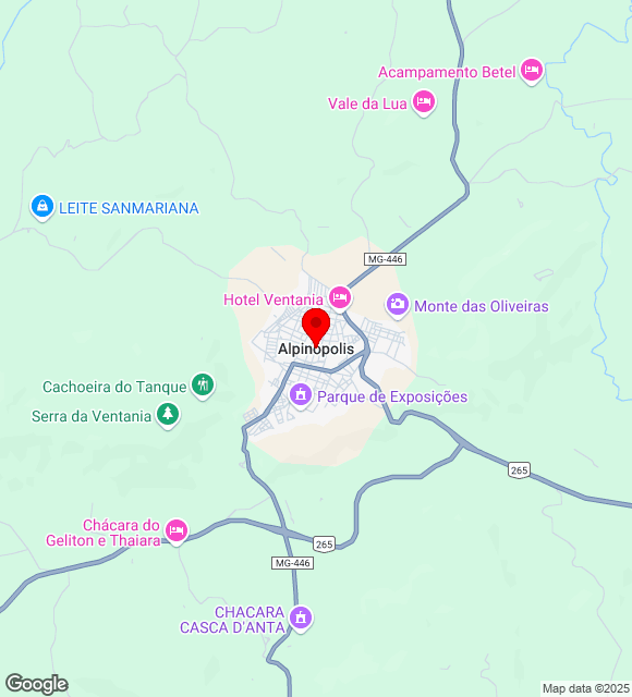 Mapa da localização